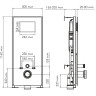 Система инсталляции для унитазов WASSERKRAFT ABENS 20TLT.010.ME.WH.WH03