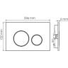 Система инсталляции для унитазов WASSERKRAFT VILS 56TLT.010.ME.WH02